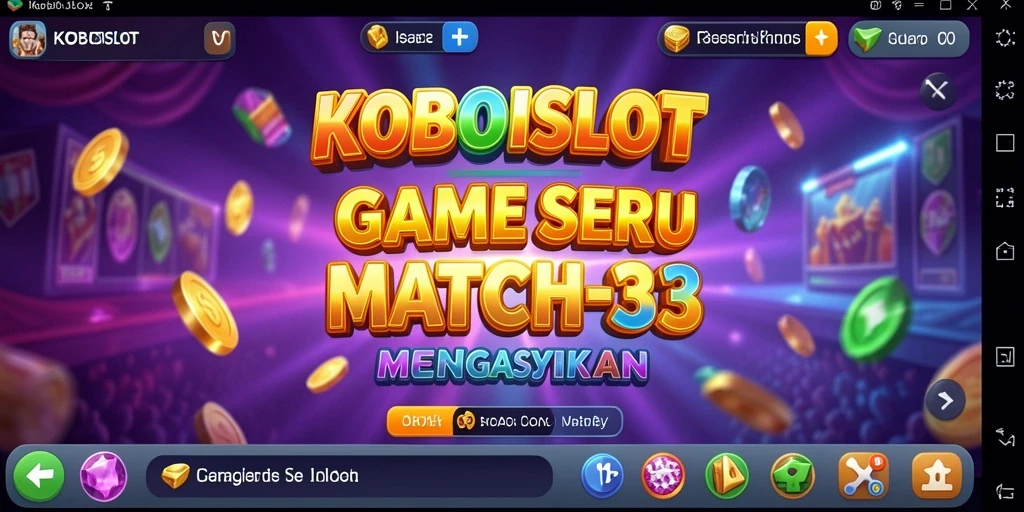 Tangkapan layar gameplay KOBOISLOT yang penuh warna dan menantang.