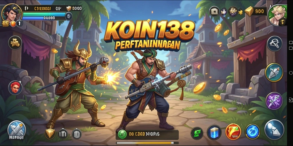 Tampilan gameplay menarik dari KOIN138 dengan strategi yang dinamis.
