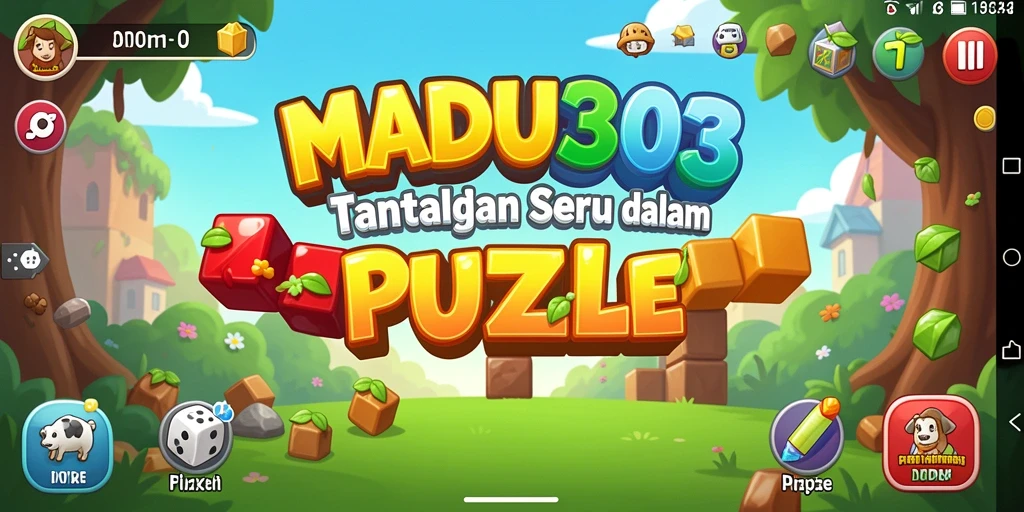 Tampilan gameplay seru dari MADU303 yang menantang para pemain.