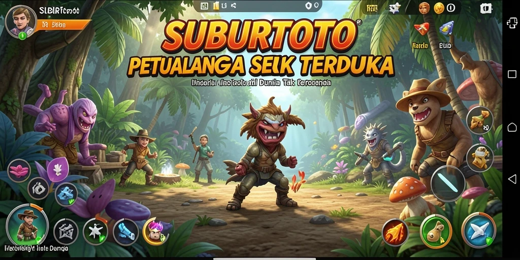 Tampilan gameplay SUBURTOTO yang penuh petualangan.